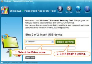 Windows 7 pro password hack