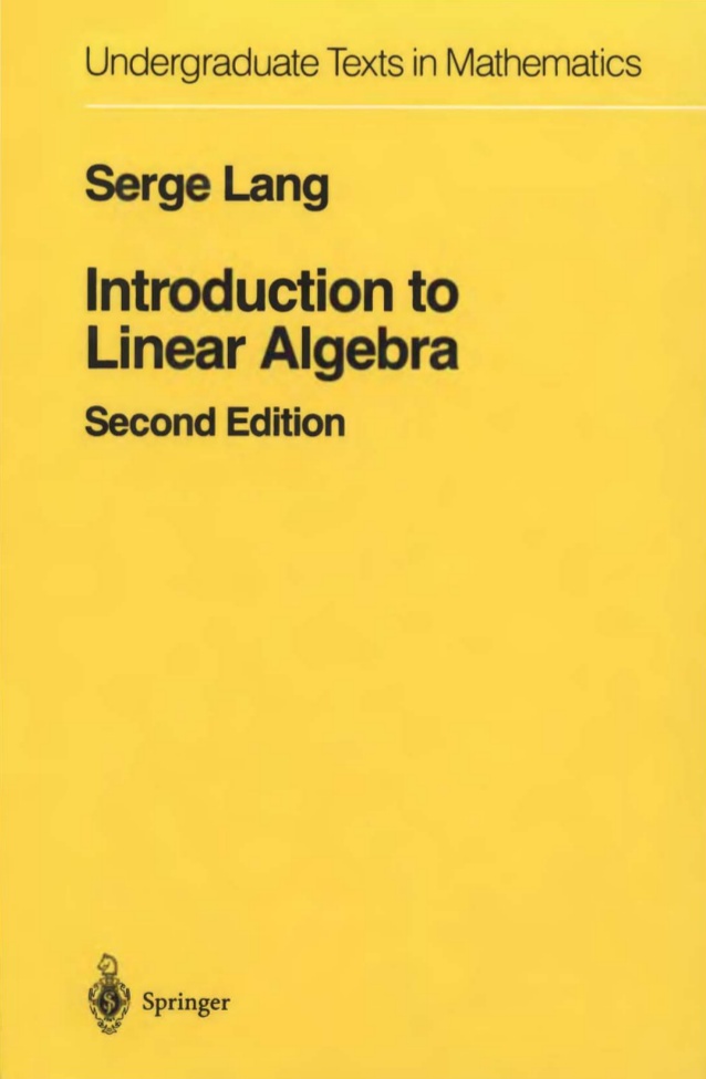 Linear algebra pdf basics